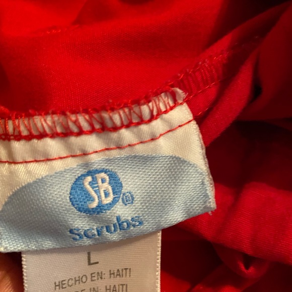 Red Scrubs wide leg - Picture 6 of 6